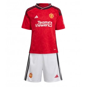 Dětský Fotbalový dres Manchester United Marcus Rashford #10 2023-24 Domácí Krátký Rukáv (+ trenýrky)